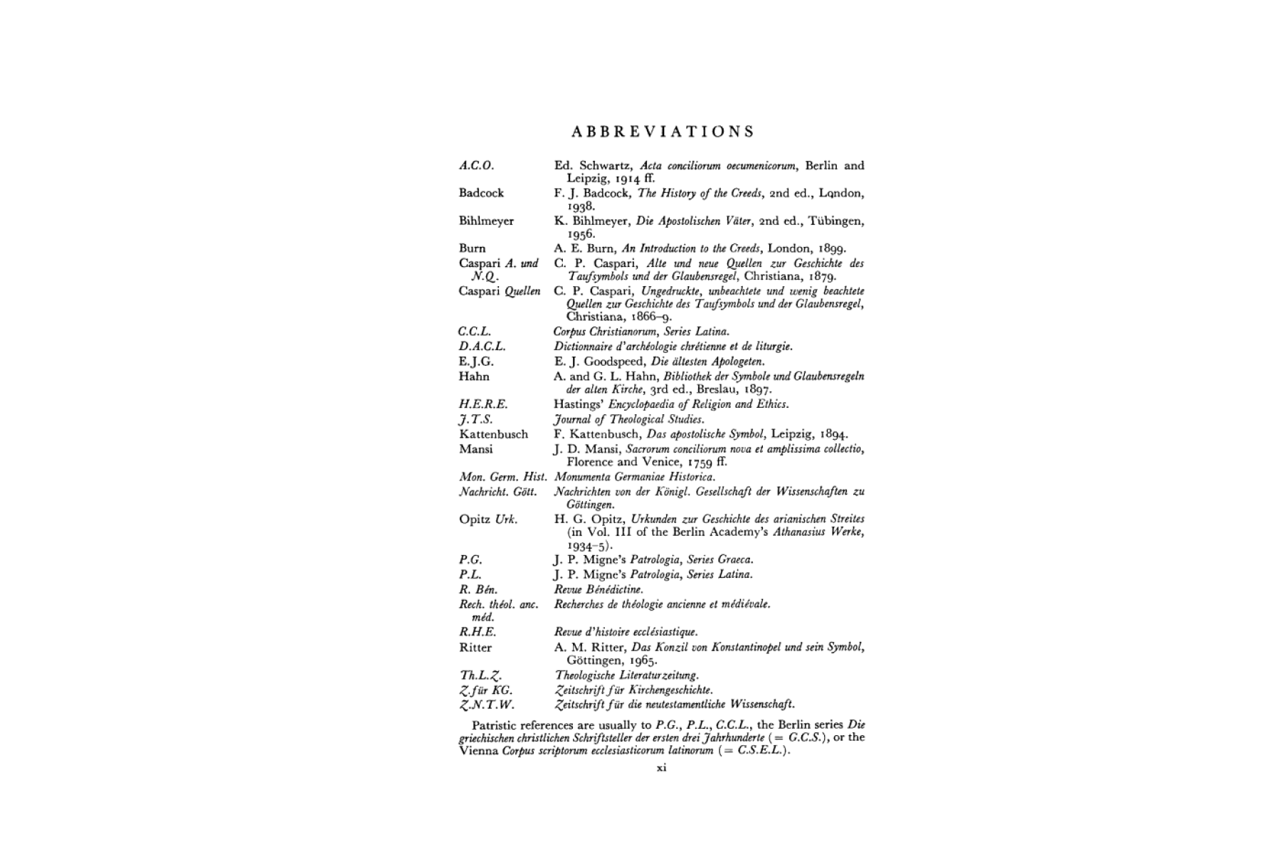 Early Christian Creeds