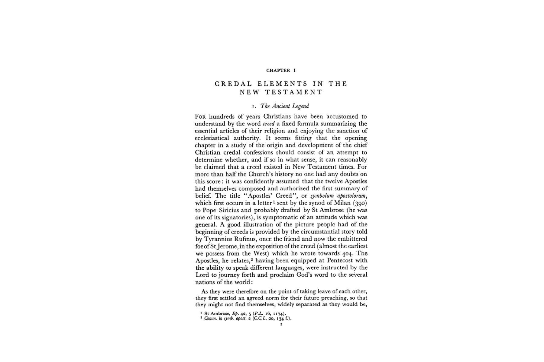 Early Christian Creeds