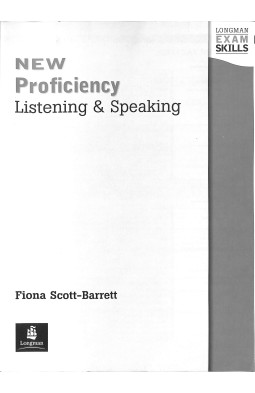 Longman Exam Skills Proficiency Listening and Speaking Students' Book