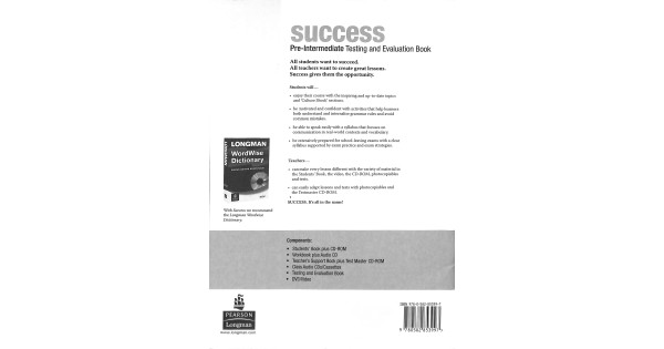 Купити книгу "Success Pre-Intermediate Test Book" в Києві та Україні