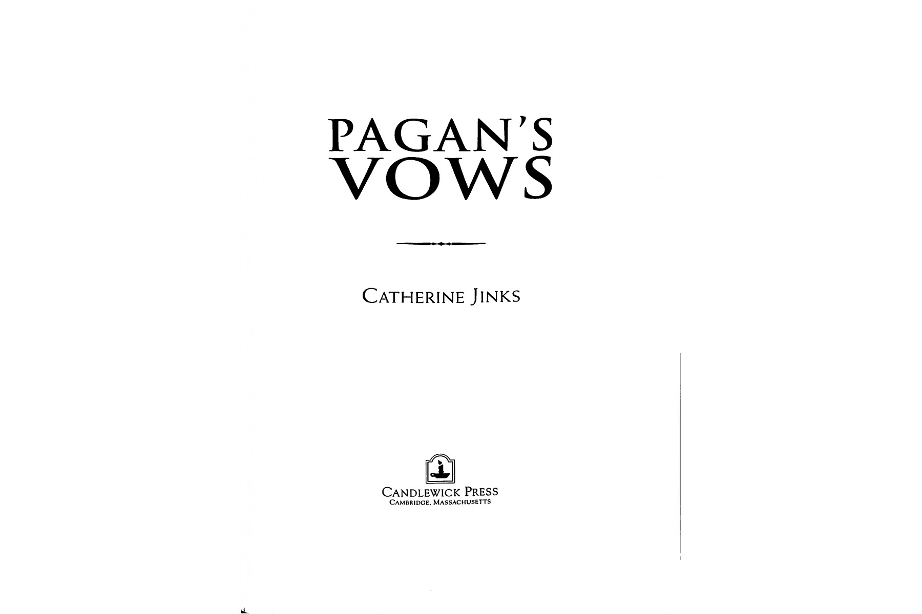 Pagan's Vows (Pagan Chronicles)