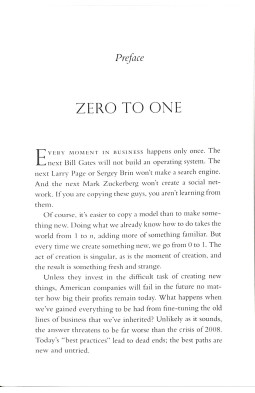 Zero to One: Notes on Startups, or How to Build the Future