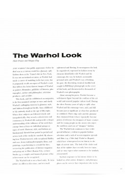 Andy Warhol: The Fashion Show: Glamour, Style, Fashion