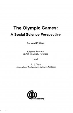 The Olympic Games: A Social Science Perspective