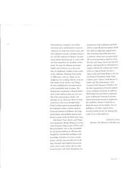 Kiki Smith: Prints, Books and Things