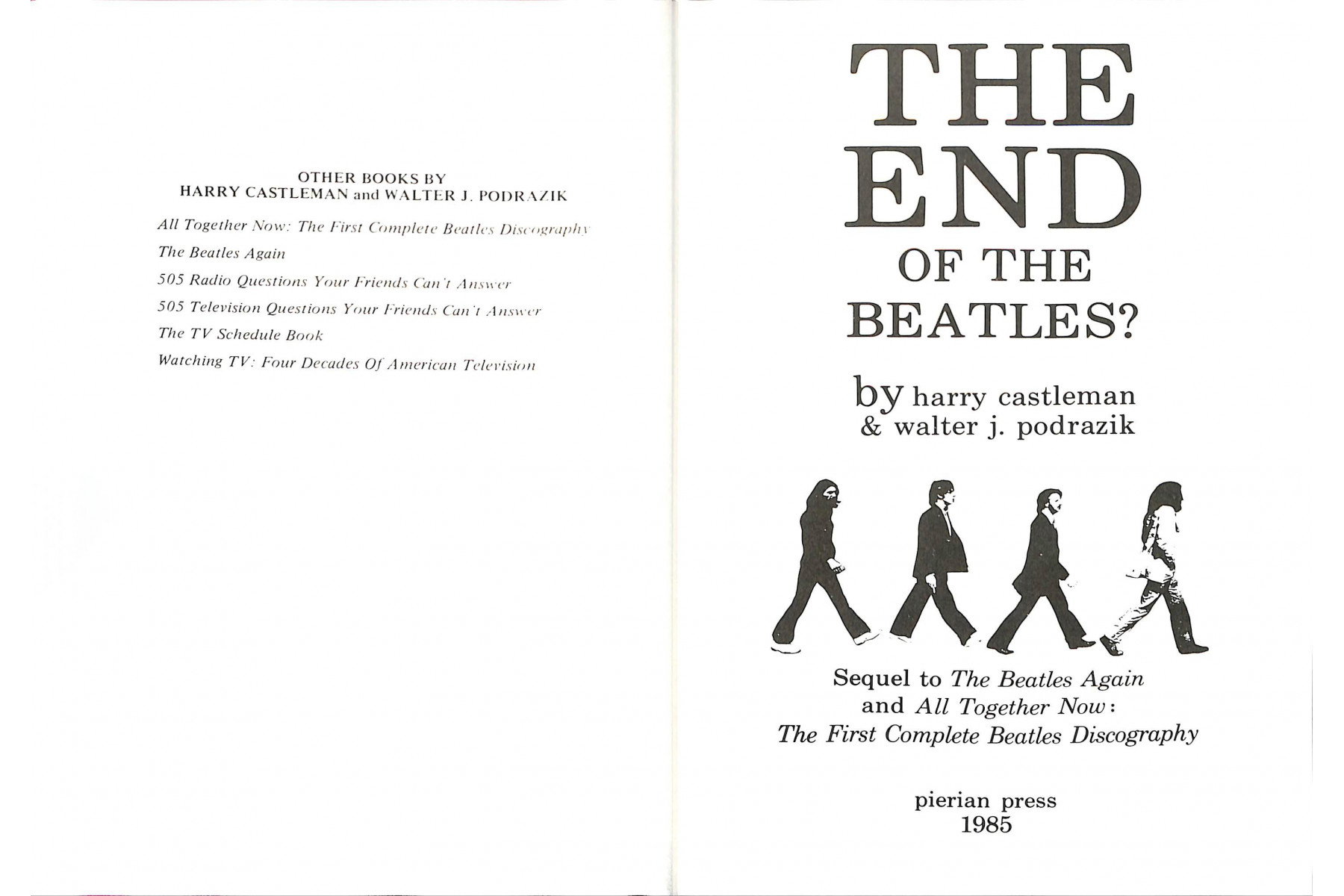 The End of the Beatles (Rock & Roll Reference Series)