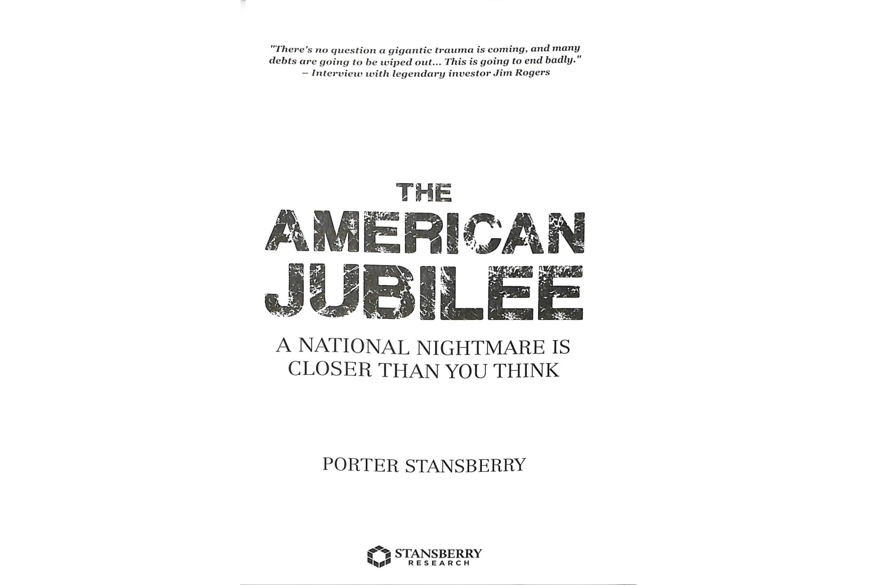 The American Jubilee, A National Nightmare is Closer Thank You Think