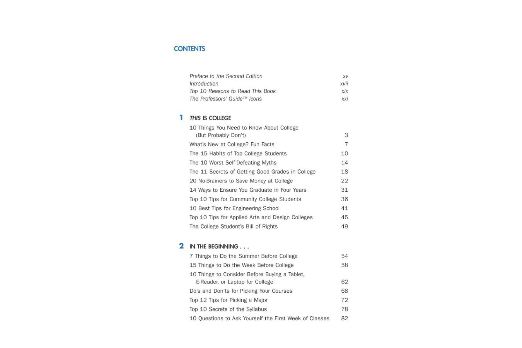 The Secrets of College Success (Professors' Guide)
