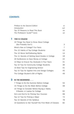 The Secrets of College Success (Professors' Guide)