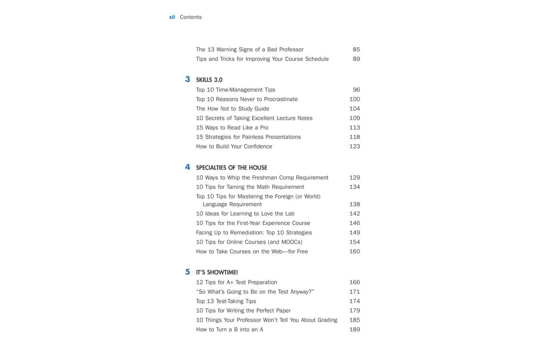 The Secrets of College Success (Professors' Guide)
