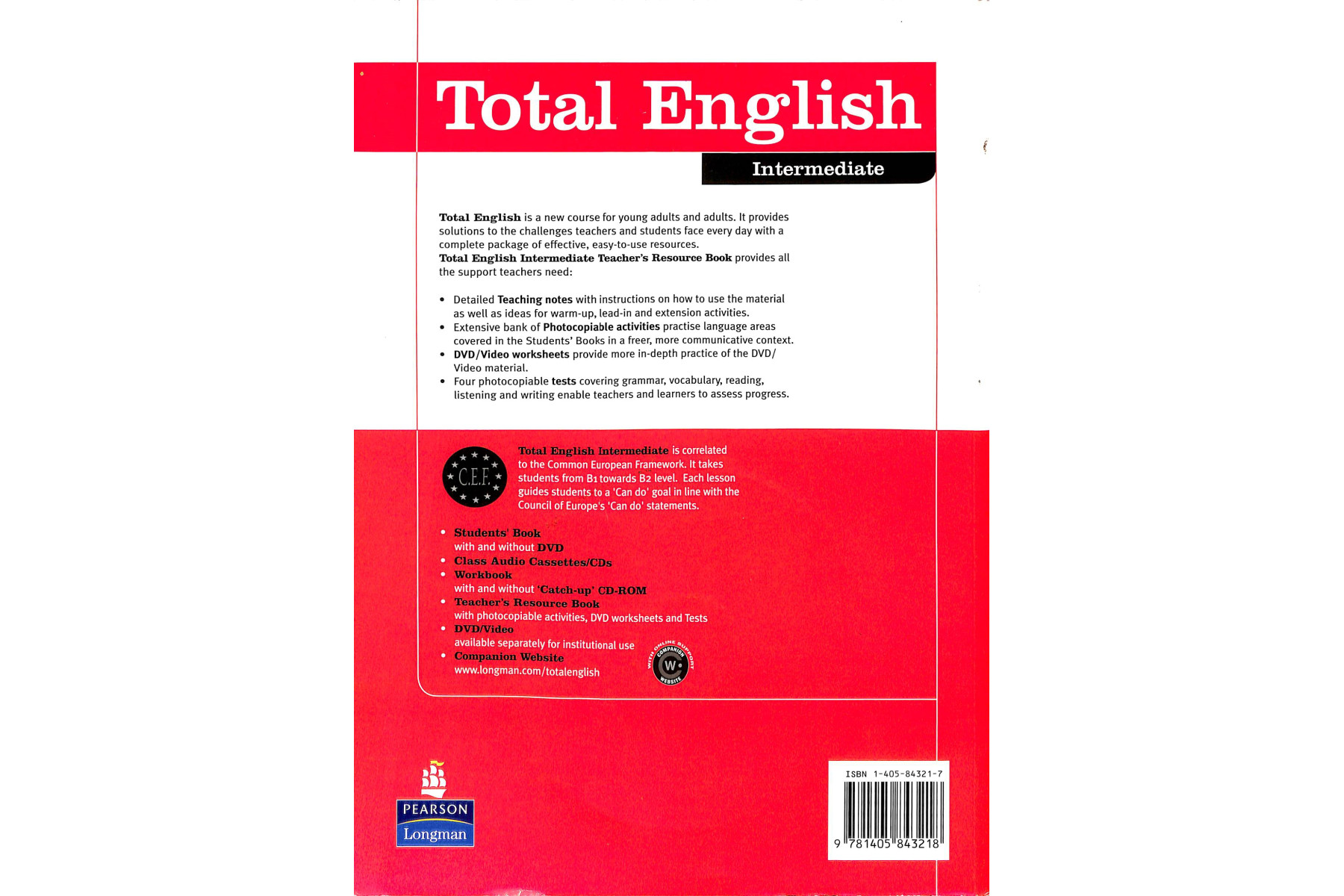 Total English Intermediate Teacher's Resource Book and Test Master CD-ROM Pack