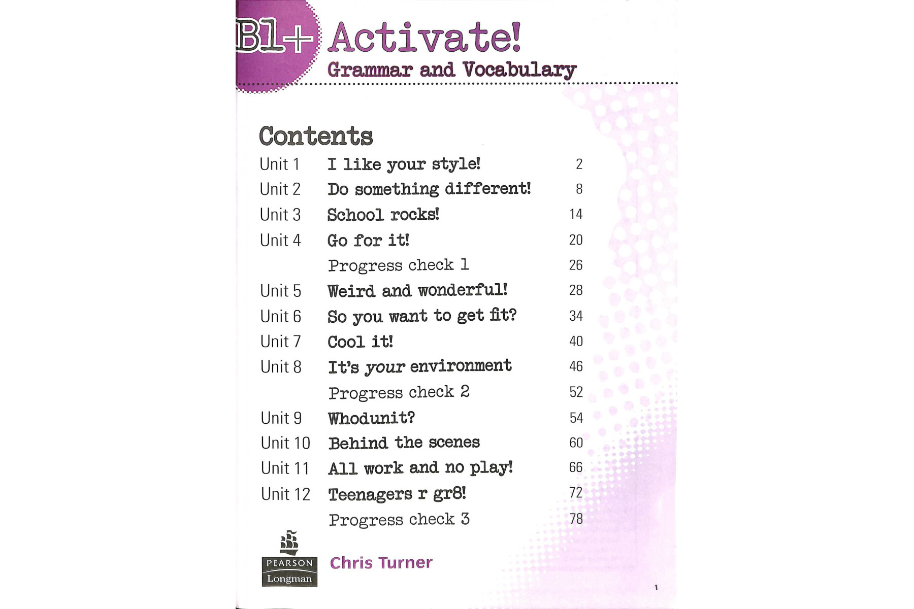Activate! B1+: Grammar and Vocabulary Book