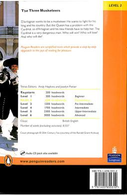PR 2: The Three Musketeers Book with CD Pack