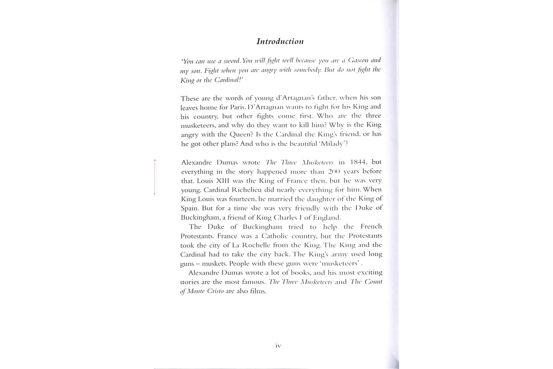 PR 2: The Three Musketeers Book with CD Pack