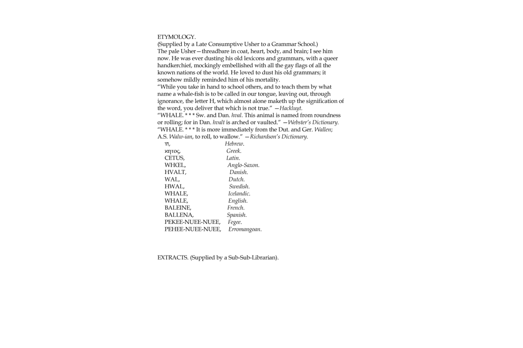 PR 2: Moby Dick
