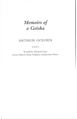 PR 6: Memoirs of a Geisha