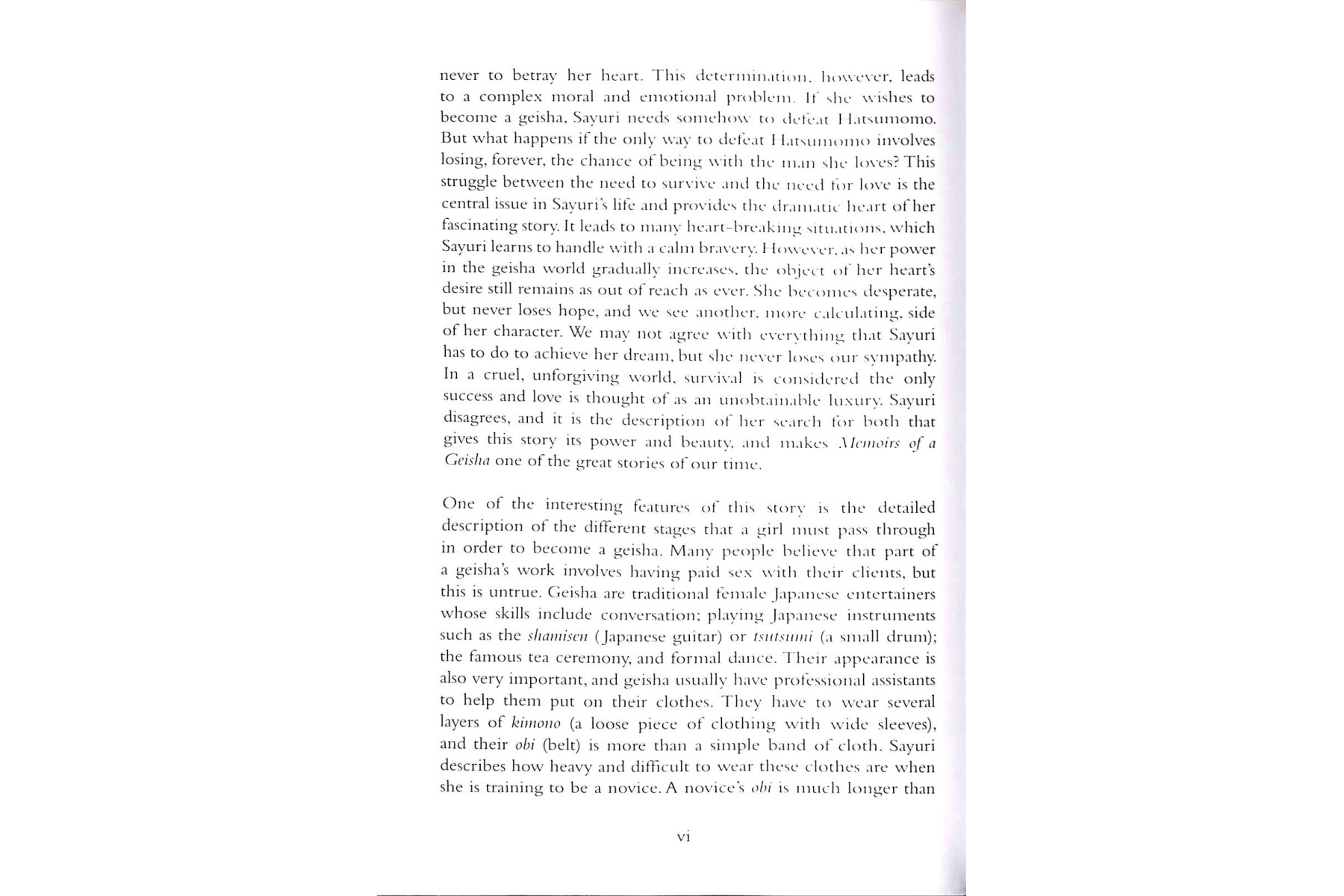 PR 6: Memoirs of a Geisha