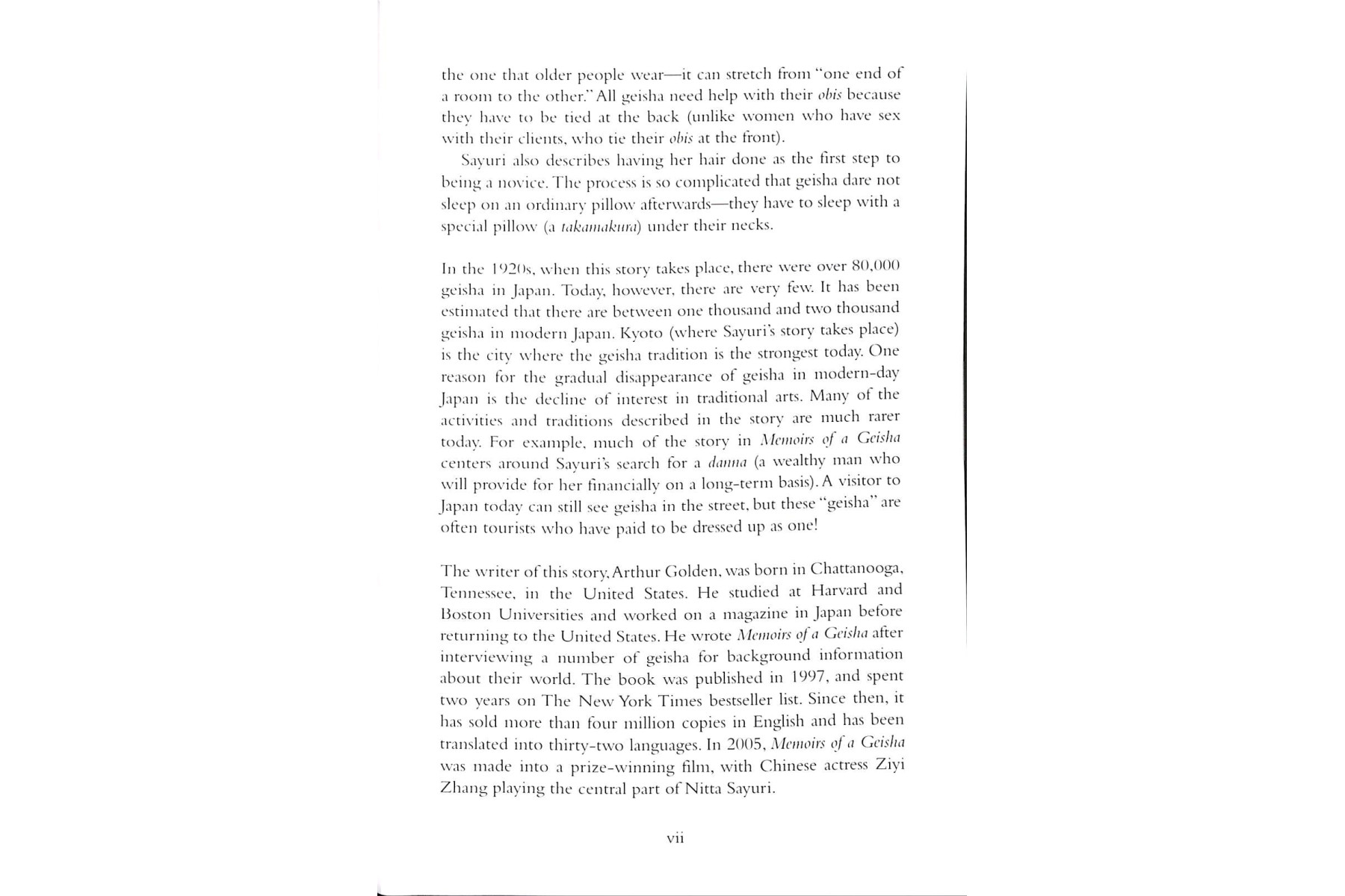 PR 6: Memoirs of a Geisha