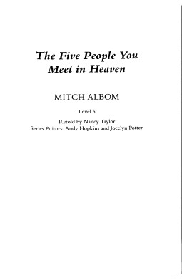 PR 5: The Five People You Meet in Heaven Book and MP3 Pack