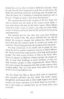 PR 5: The Five People You Meet in Heaven Book and MP3 Pack