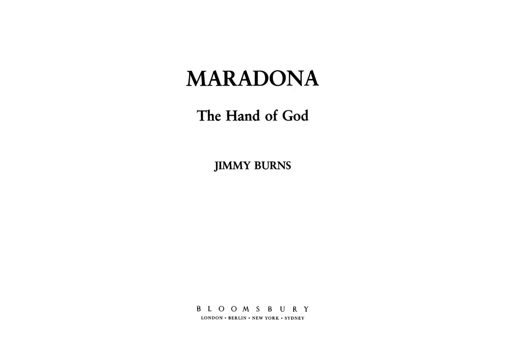 Maradona: The Hand of God