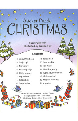 Sticker Puzzle Christmas (Sticker Puzzles)