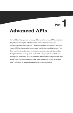 Advanced BlackBerry Development