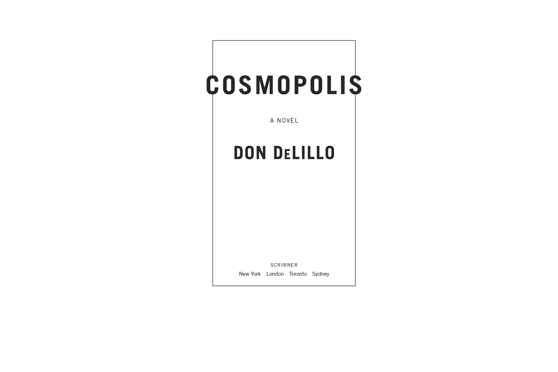 Cosmopolis (film tie-in)