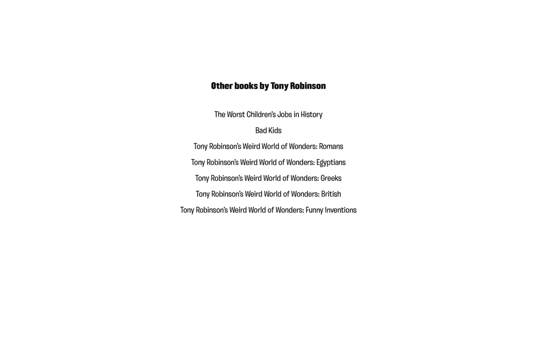 Tony Robinson's Weird World of Wonders - World War II