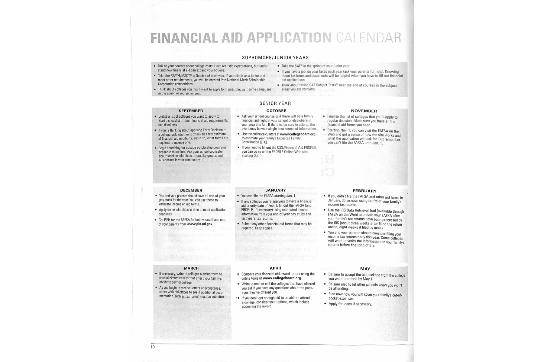 Scholarship Handbook (College Board Scholarship Handbook)