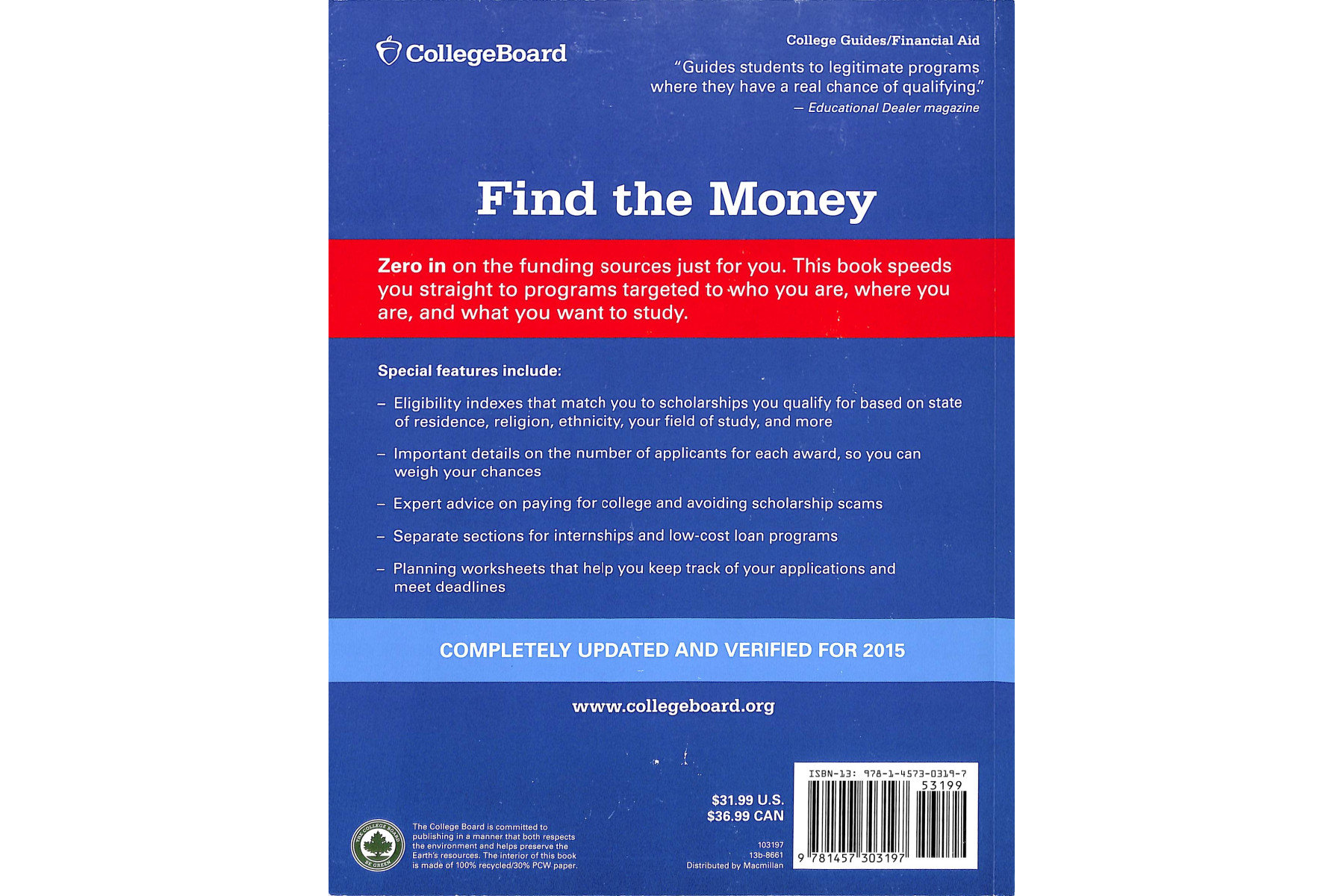 Scholarship Handbook (College Board Scholarship Handbook)