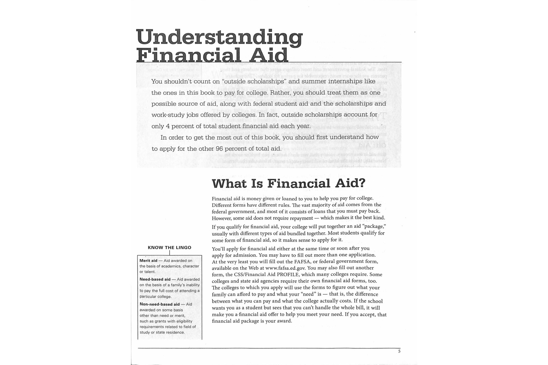 Scholarship Handbook (College Board Scholarship Handbook)