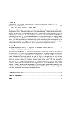 Developing Successful Strategies for Global Policies and Cyber Transparency in E-Learning