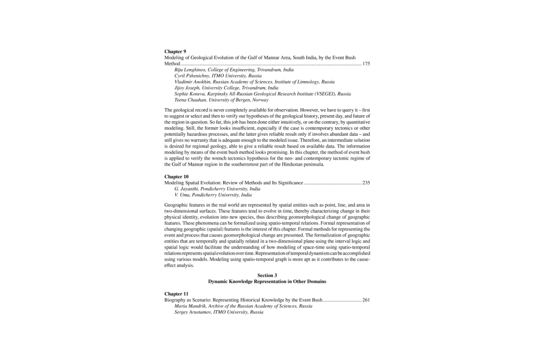 Dynamic Knowledge Representation in Scientific Domains