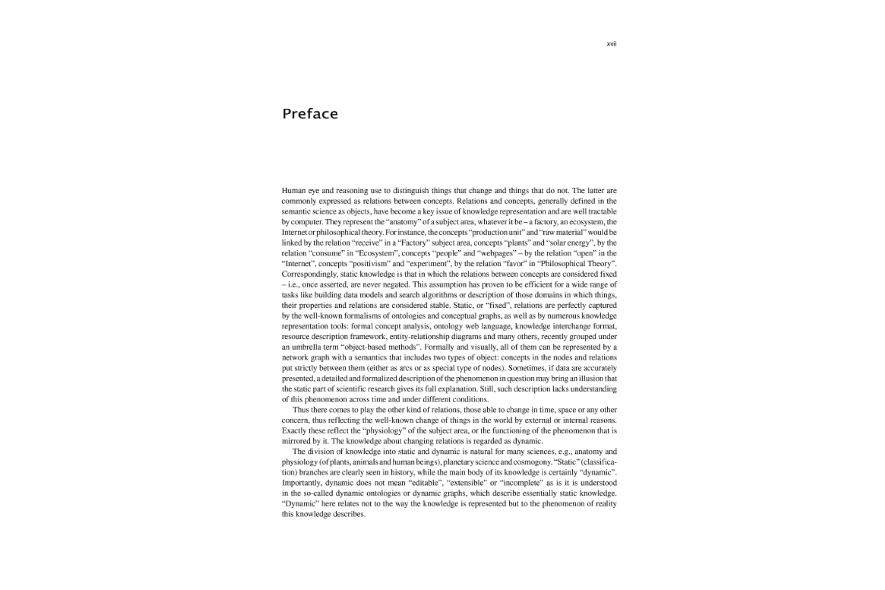 Dynamic Knowledge Representation in Scientific Domains