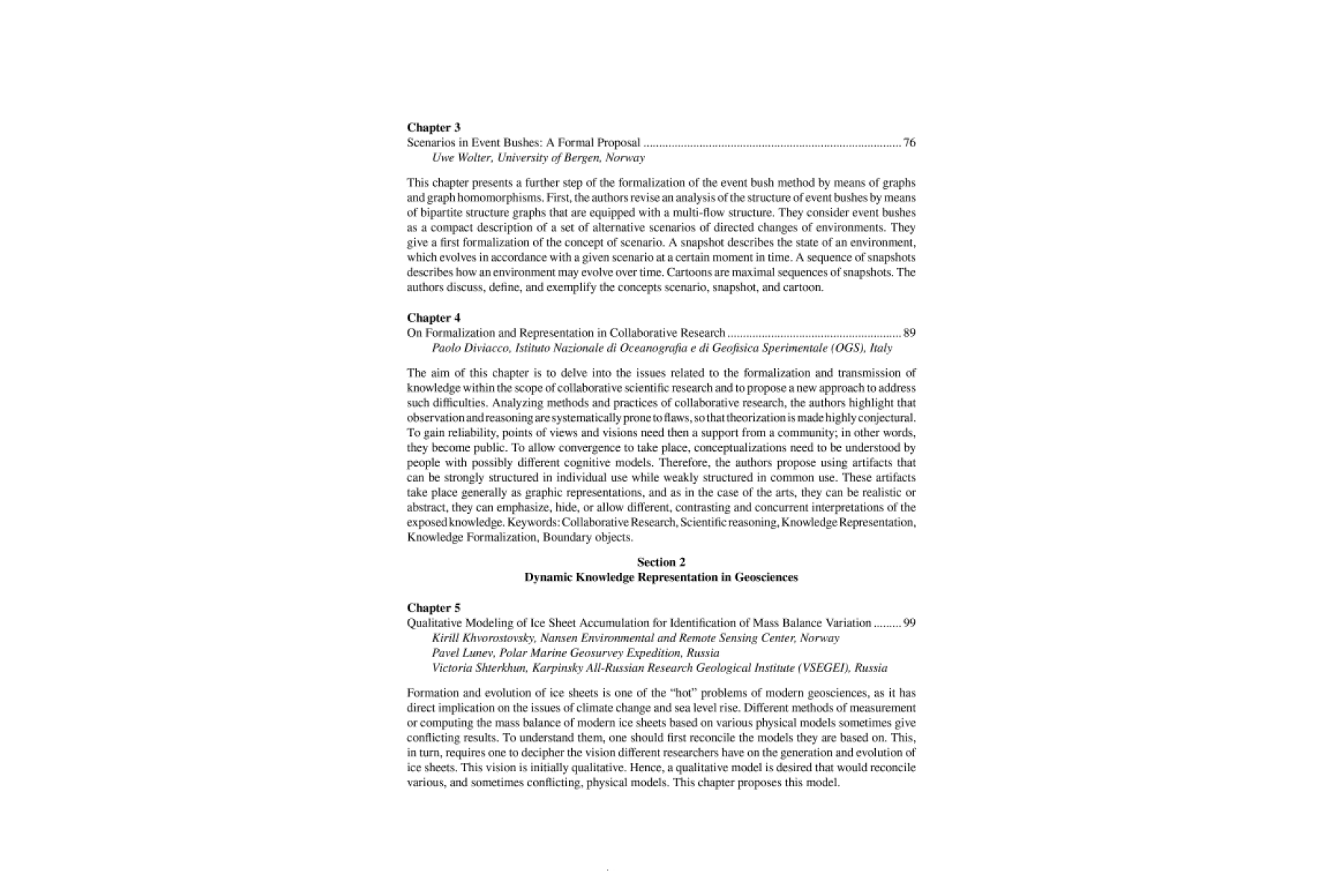 Dynamic Knowledge Representation in Scientific Domains