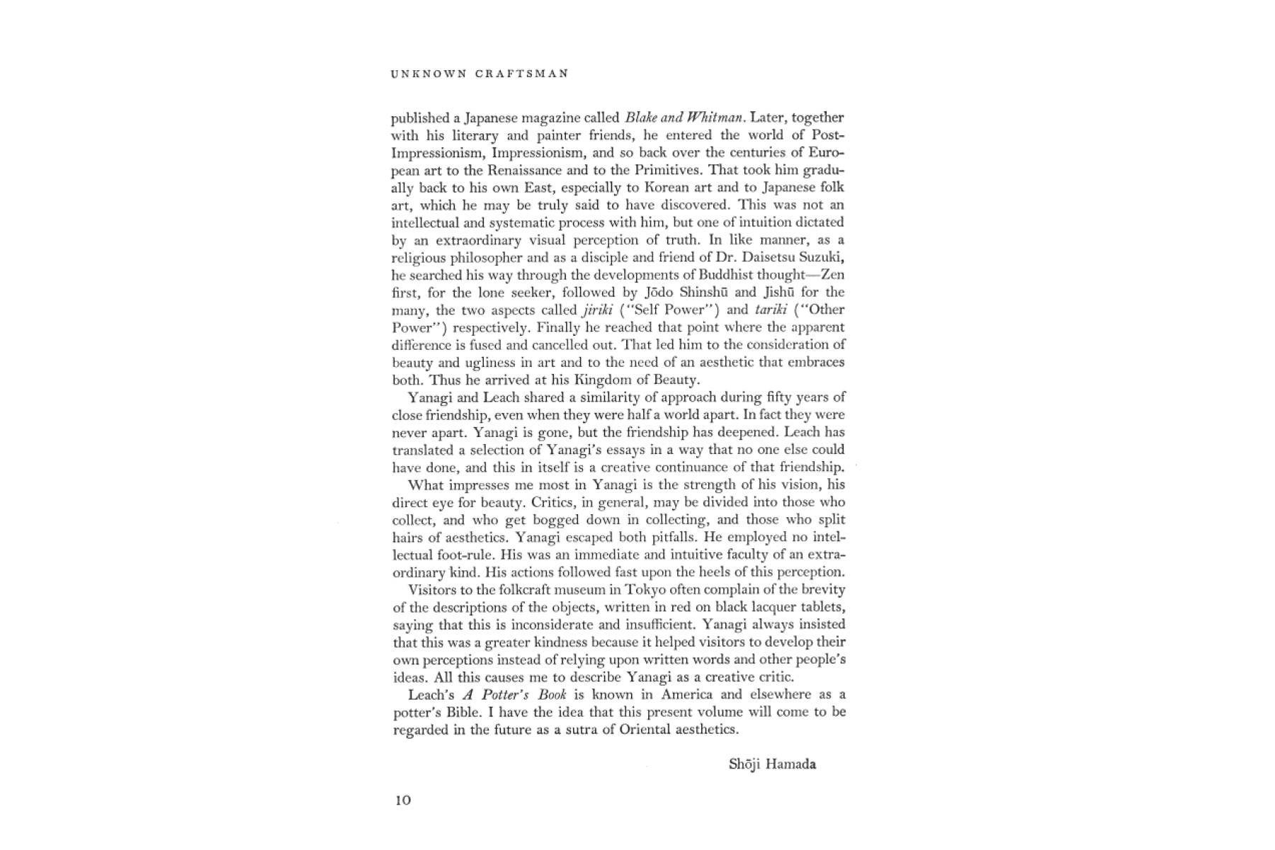 The Unknown Craftsman: A Japanese Insight Into Beauty