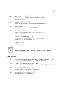 Metastatic Disease of the Musculoskeletal System
