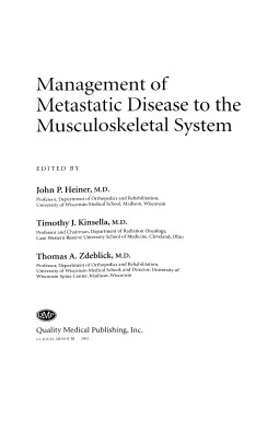 Metastatic Disease of the Musculoskeletal System