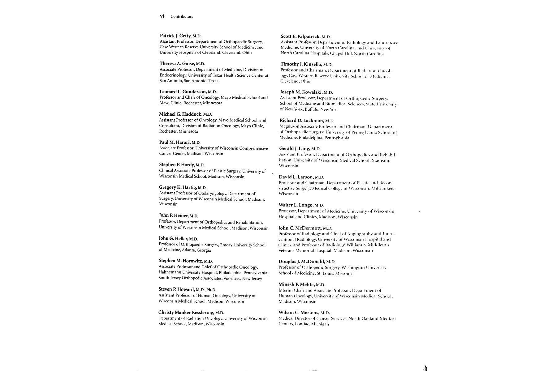 Metastatic Disease of the Musculoskeletal System