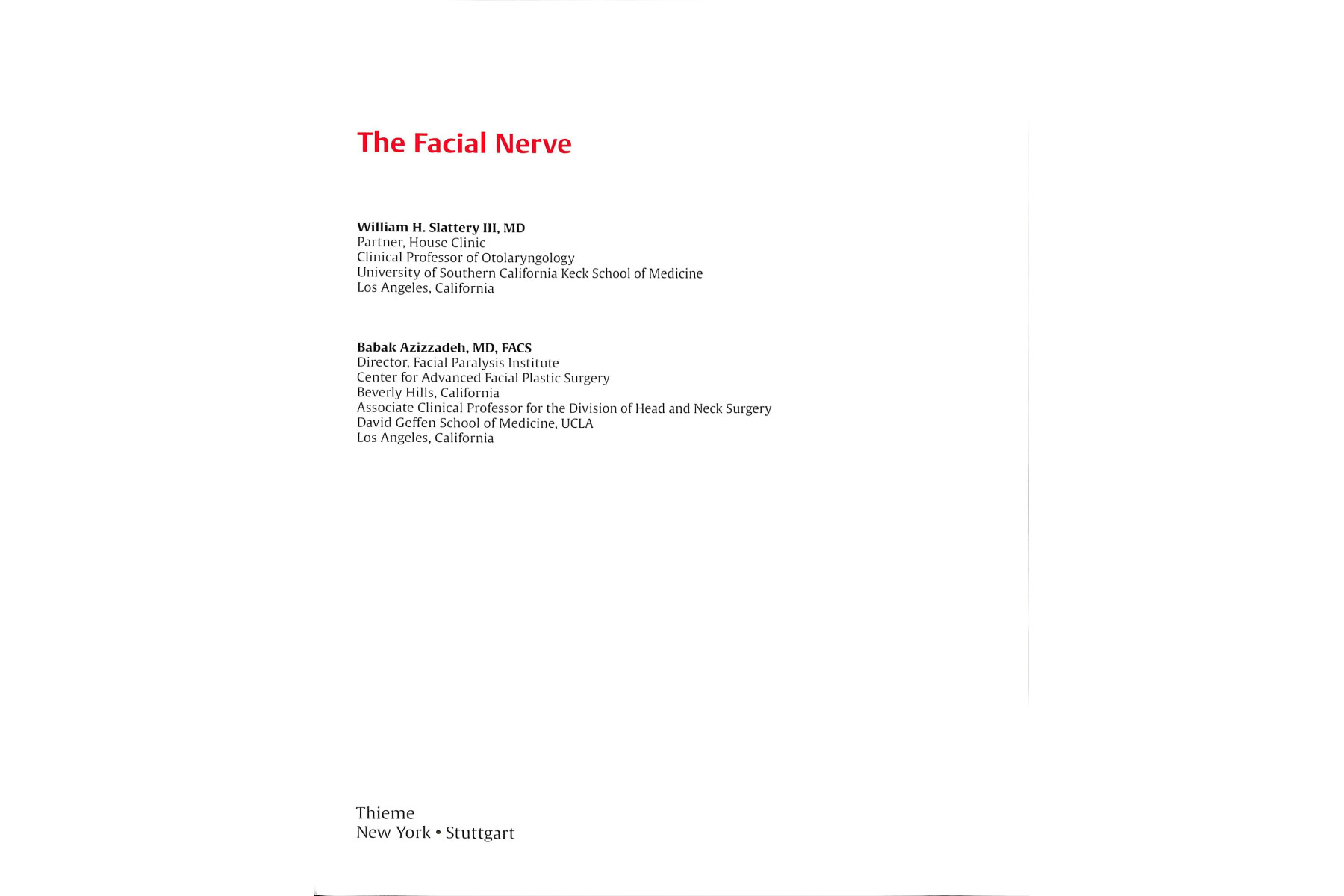 The Facial Nerve