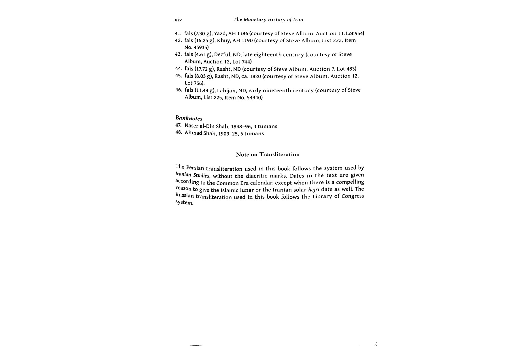 The Monetary History of Iran: From the Safavids to the Qajars