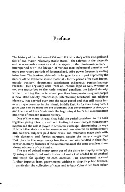 The Monetary History of Iran: From the Safavids to the Qajars