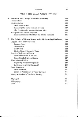 The Monetary History of Iran: From the Safavids to the Qajars