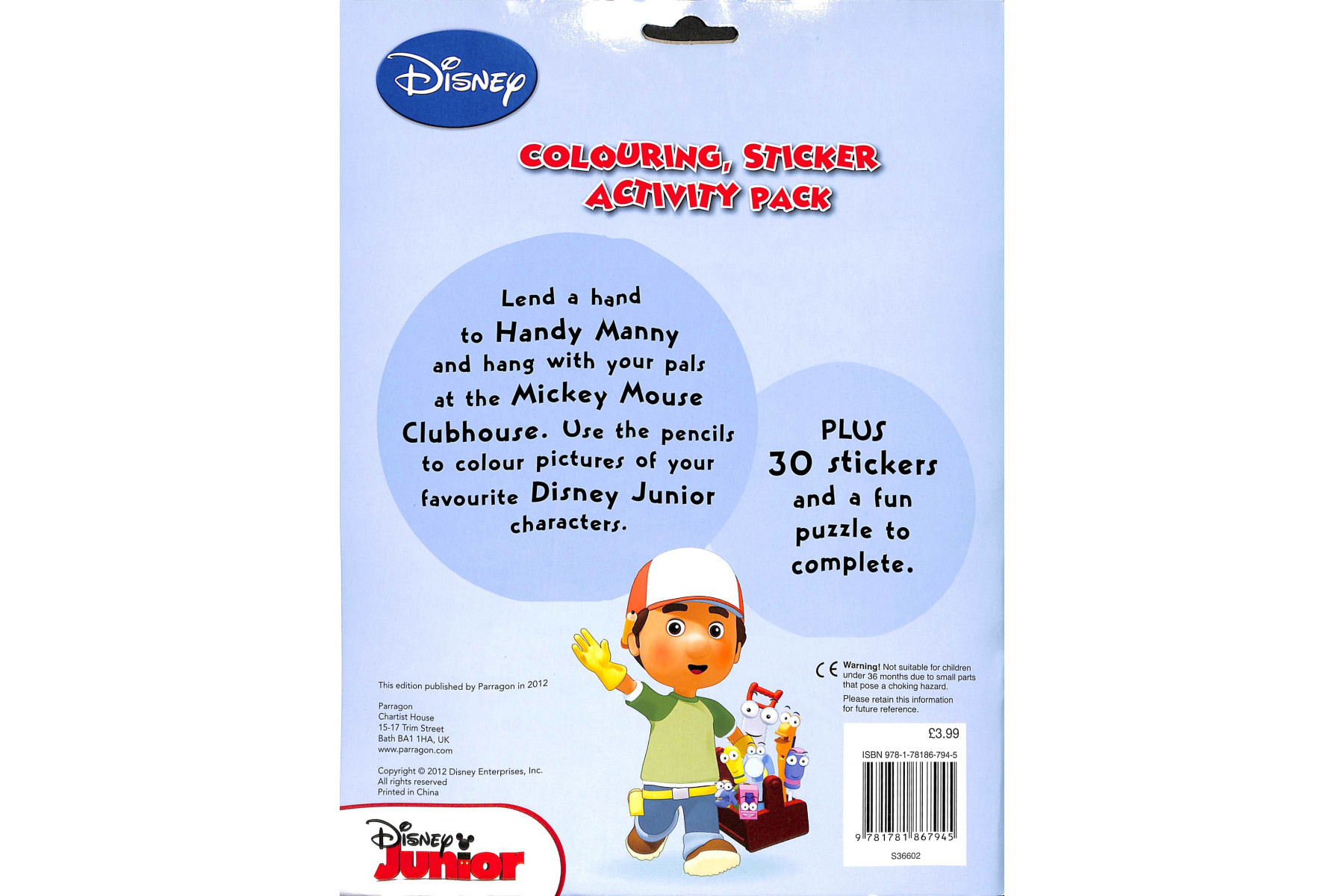 Disney Junior Colouring and Activity Sticker Pack