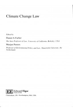 Climate Change Law: 1 (Elgar Encyclopedia of Environmental Law Series)