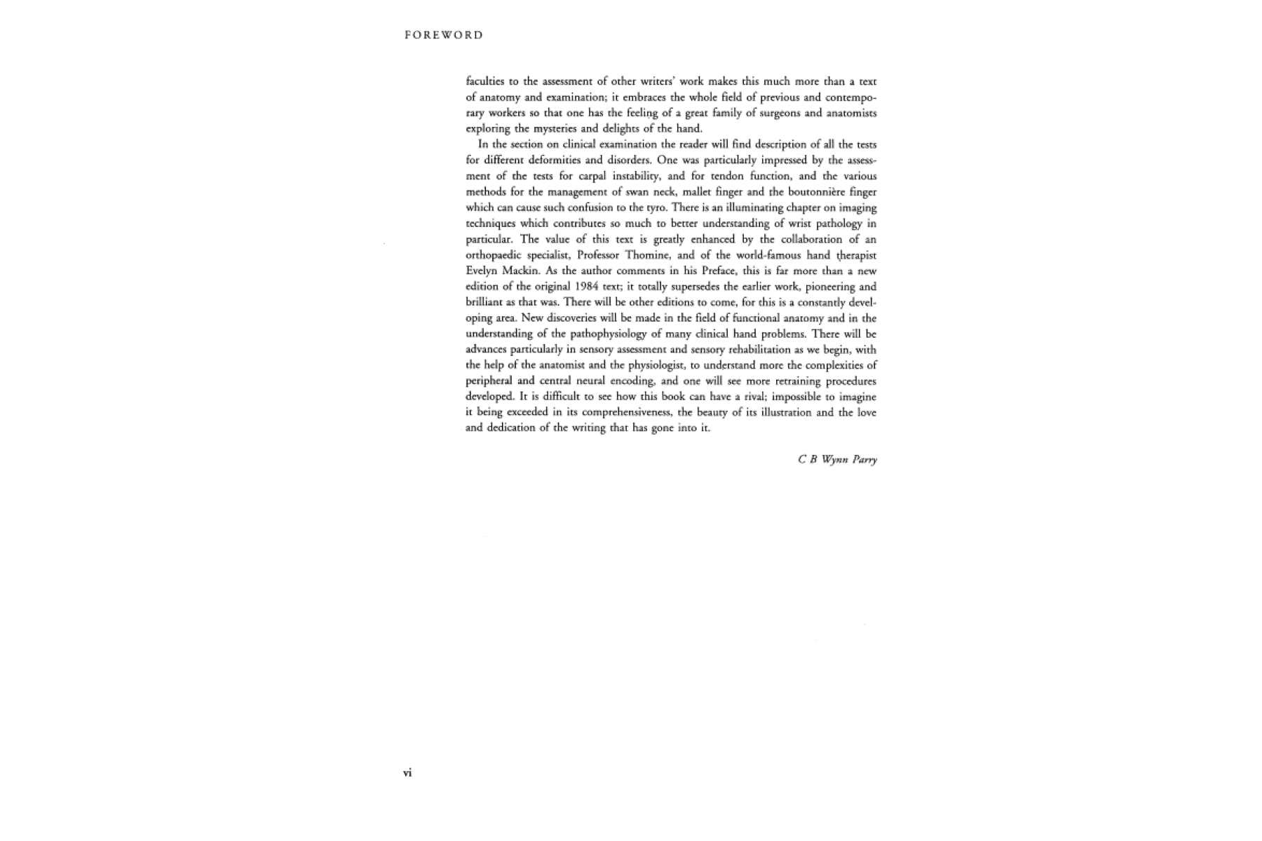 Examination of the Hand and Wrist