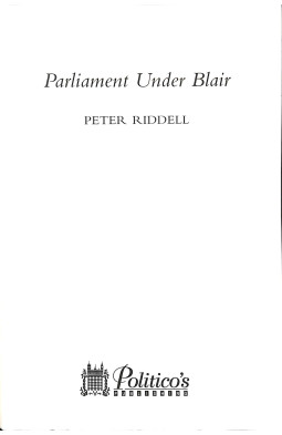 Parliament under Tony Blair