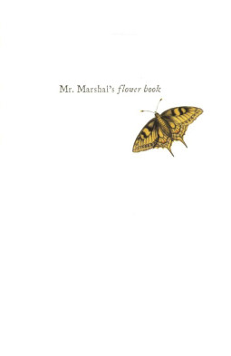 Mr Marshal's Flower Book: Being a Compendium of the Flower Portraits of Alexander Marshal Esq