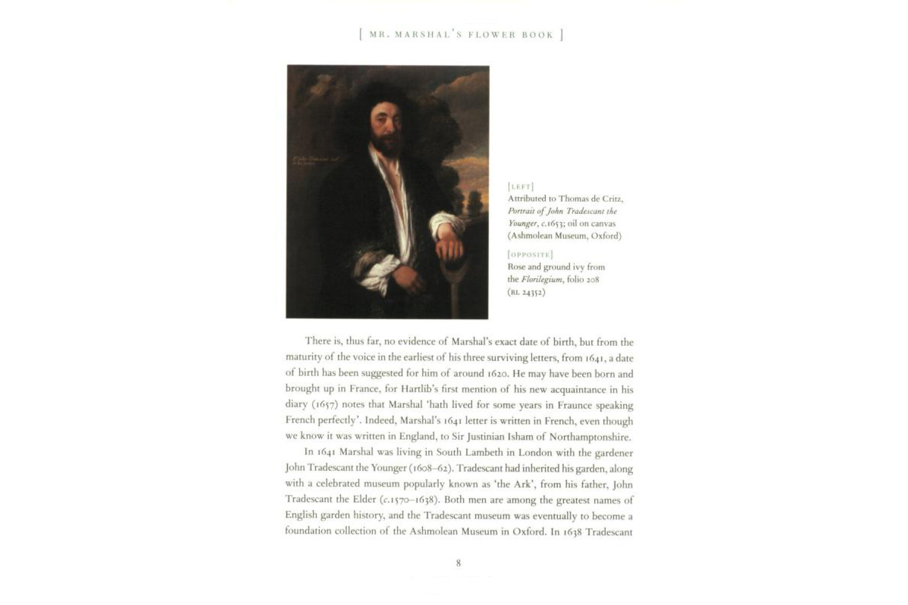 Mr Marshal's Flower Book: Being a Compendium of the Flower Portraits of Alexander Marshal Esq